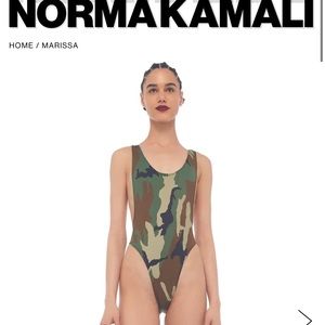 Norma Kamali Camo Swimsuit NWT (S)